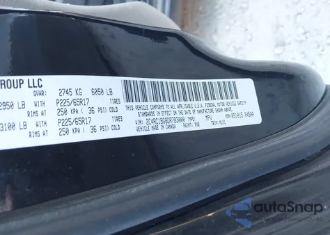 2013 Chrysler Town & Country Touring z USA, uszkodzony, nr VIN 2C4RC1BG8DR783000